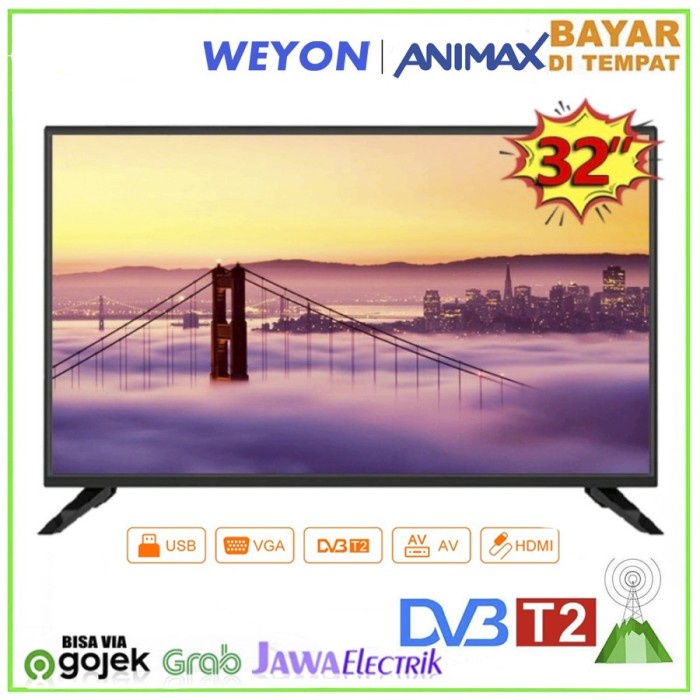 Weyon Televisi Led Digital Dvbt2 Tv Led Tv Digital