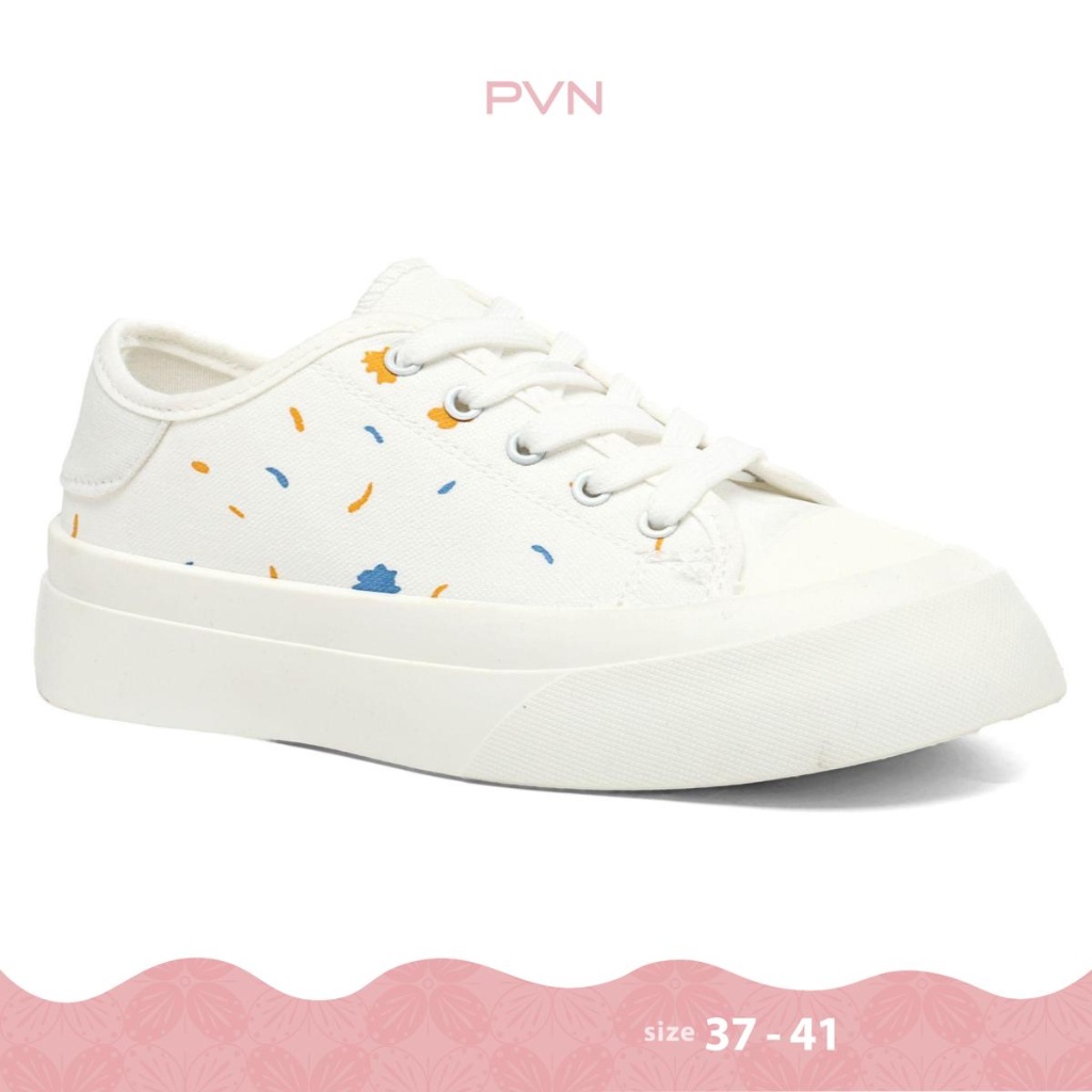PVN Kuki Sepatu Sneakers Wanita Putih Sport Shoes 123