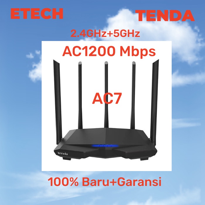 Terlaris Tenda Ac6 Wifi Router Ac1200 Dual-Band Wireless Router/Tenda Ac7/Ac5 S