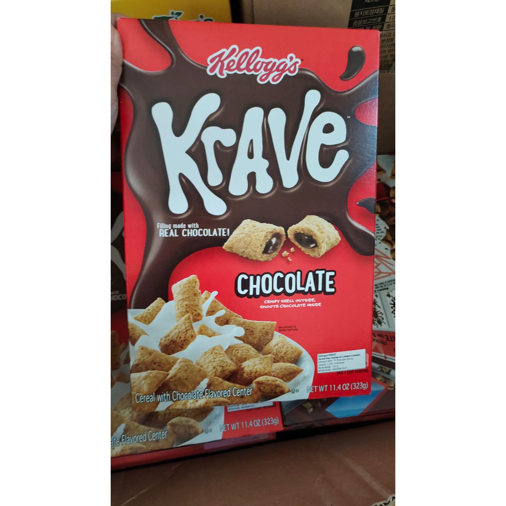 

Kellogs Krave Chocolate Cereal 11 Oz