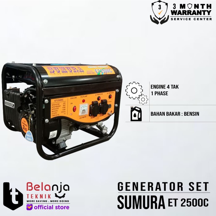 Genset Bensin - Sumura ET 2500C - Generator Set 1100W keren