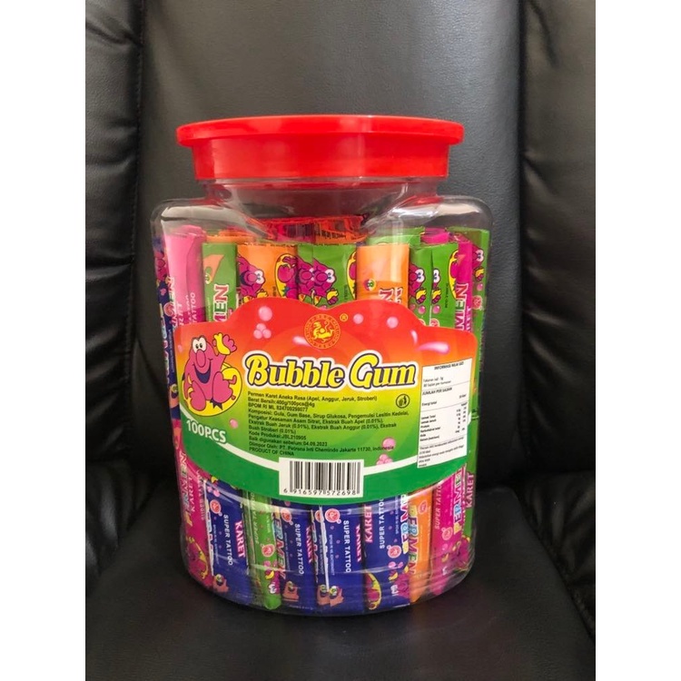 

Chen Liang Ji Permen Karet Tato Jadoel / Bubble Gum Tattoo 100Pcs