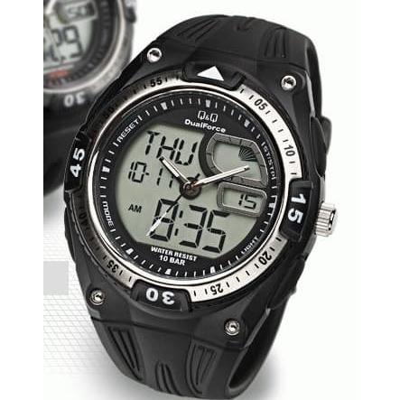 JAM QQ QNQ Q&Q GW78 ANALOG DIGITAL SPORT RUBBER KARET ORIGINAL WATCH
