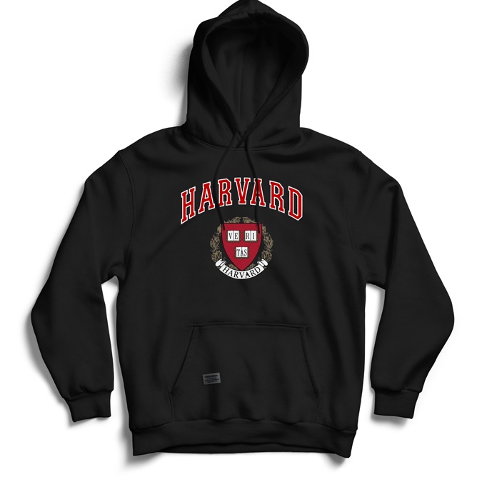 Paling Sesuai.. Parisdivarious Sweater Hoodie Jemper (Bordir) Harvard Bahan Fleece Size S - XXL (Pri
