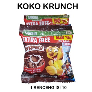 

Koko Krunch Cereal 1 Renceng isi 10 Bungkus @22,5gr Sereal Sarapan Rasa Cokelat - Biskuit