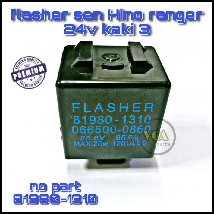 HOT DEAL FLASHER SEN HINO RANGER , MA 24V KAKI 3 (3P) NO PART 81980-1310.