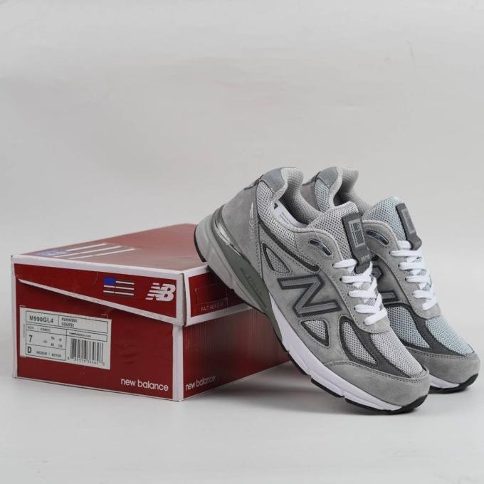 SEPATU NB NEW BALANCE 990 V4 GREY - PREMIUM ORIGINAL