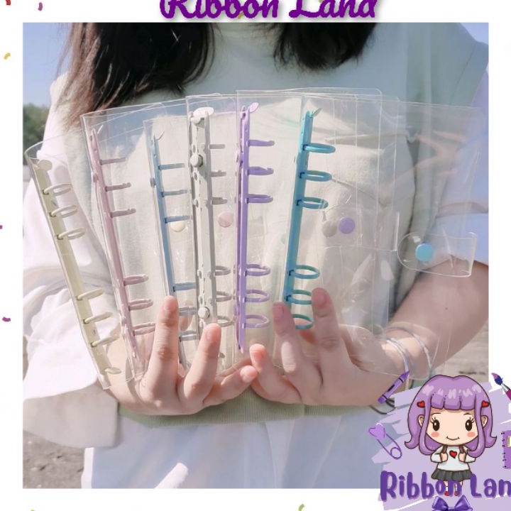 

[OT♡/F✮> Binder A5 A6 Cover PVC Transparan Notebook Diary Besi Warna Colour Binder Premium 6 Ring/ paliing.laris..!