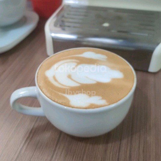 PROMO CANGKIR CAPPUCINO PUTIH POLOS (6 SET) BEST QUALITY