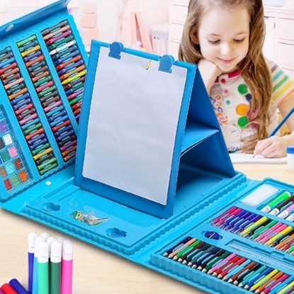 

[Z-X☼➸0] (KEYA) Pensil Warna Crayon Set 208 Pcs Alat Menggambar Mewarnai Anak- paliing.laris..