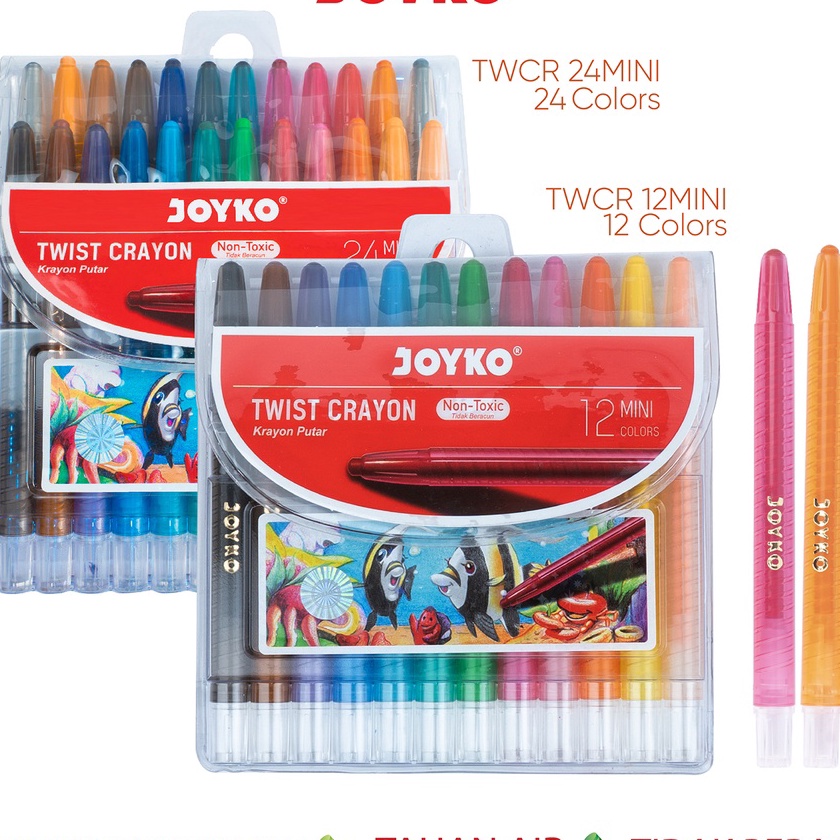 

[V-F☛➛L) Krayon Putar Mini Twist Crayon Joyko TWCR/ tervirall.!