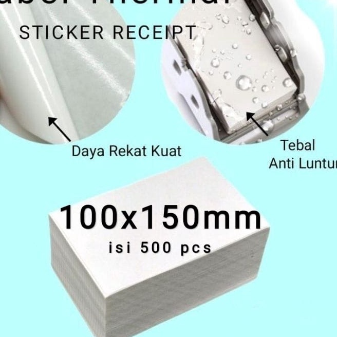 

[O-P㊛❦J> Kertas Thermal Label Lipat Barcode 100x150 A6 Isi 500 Pcs/ viral!