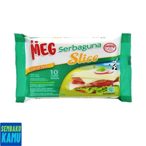 

Meg Cheddar Cheese Sb Slice 10 pcs - Keju