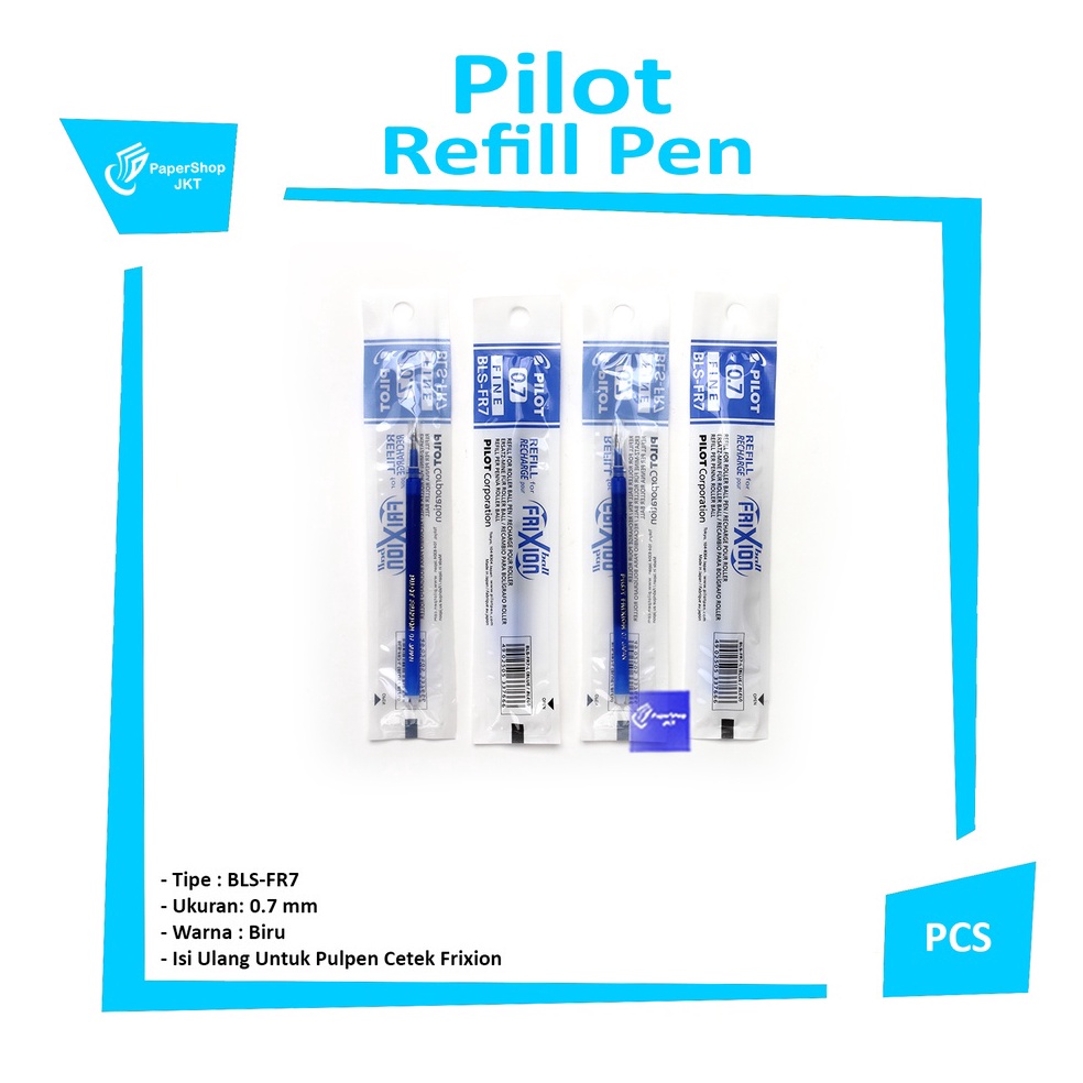 

Now Mall PILOT - Frixion Refill Isi Pulpen 0.7/0.5 - Pcs 18