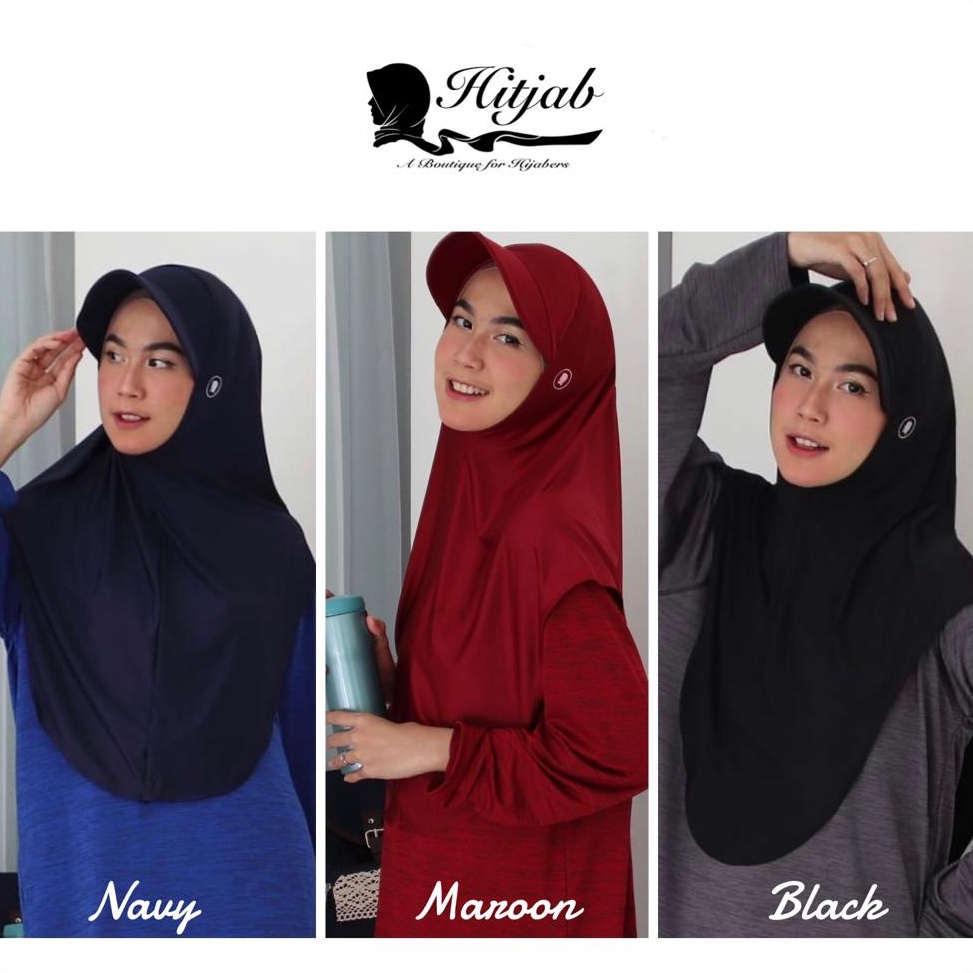 jqu-71 Hitjab - NEW Hijab Topi Instant Cap Hijab Olahraga Sport Muslimah .,.,.,.,