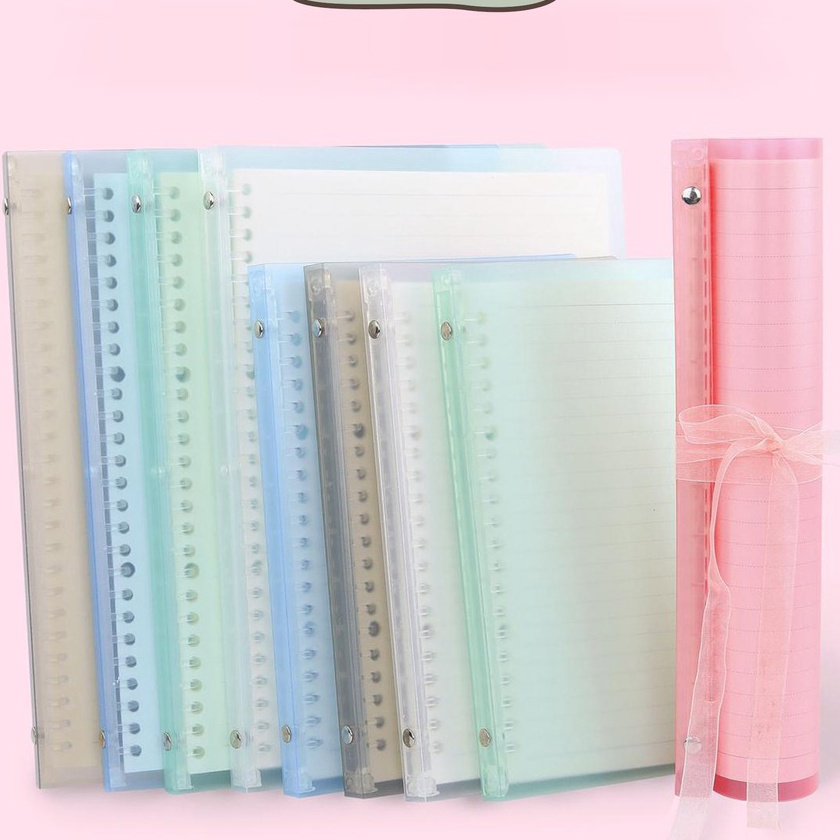 

[J-M♡✪9) [MILOLI] Binder A5 Binder B5 Pastel Binder Transparan Candy Color - E0017/ pasti.diikirim.!!