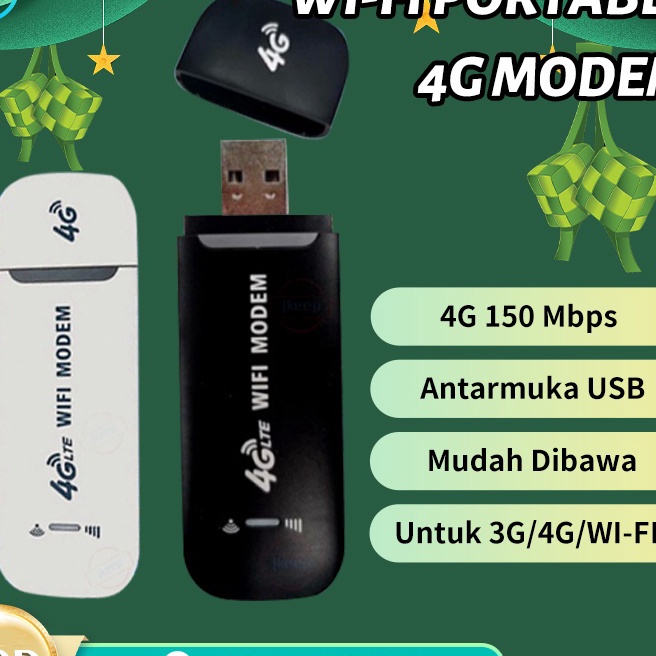 [F-O»☎12] [Ready Stock] Modem WIFI 4g All Operator 150 Mbps Modem Mifi 4G LTE  Modem WIFI  Travel USB Mobile WIFI Support 10 Devices COD/ siiap.dikirim..