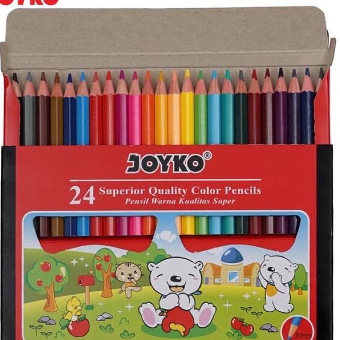 

[S-☑15➸O] Color Pencil / Pensil Warna Joyko CP-S24 / 24 Warna -banyak diiminati.!!