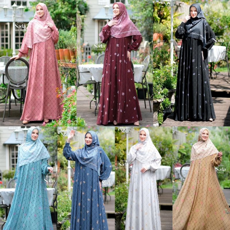 [MADENIA SYAR'I_MASYA] GAMIS SYARI / DRESS SET MEWAH ORIGINAL " SADA SERIES " By Madenia Syar'i Masy