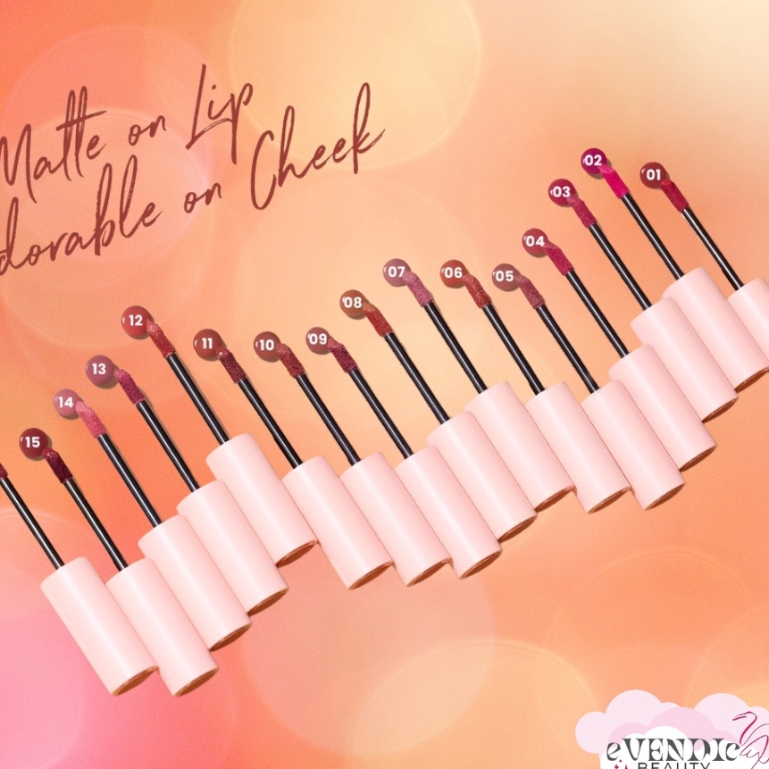 (B-W✔☞J) LIP CREAM HANASUI MATTEDORABLE boba/ berrkualitas..!