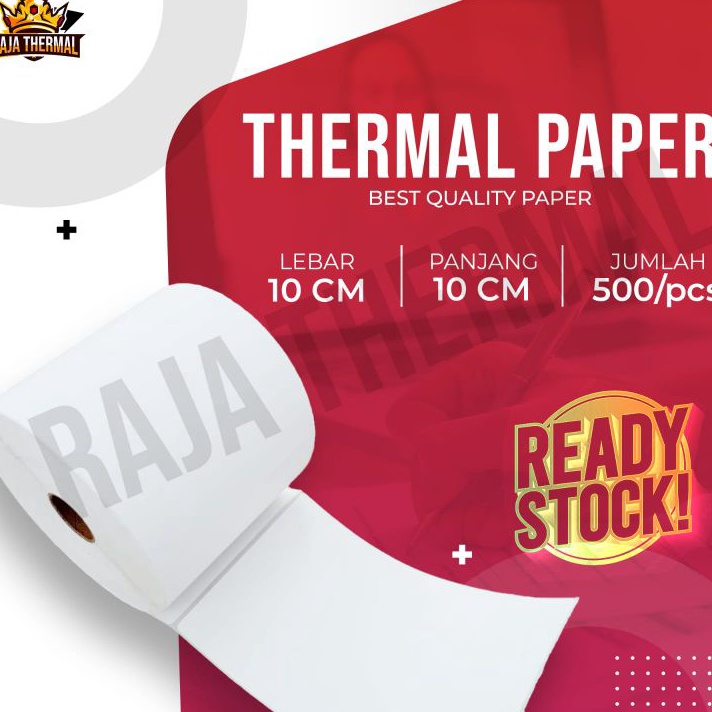 

(❤ Z➛RI> KERTAS STICKER THERMAL 100x100 mm 500 LEMBAR / LABEL THERMAL / STICKER LABEL THERMAL RESI 500 LEMBAR- langsung.kirim.