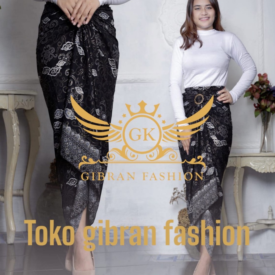 Baru ROK LILIT BATIK MODERN MURAH BAWAHAN KEBAYA MEGA MENDUNG SILVER.