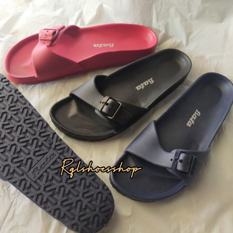 BOOMING BATA Sandal Wanita PIA (MAROON, NAVY, BLACK) READY STOCK 