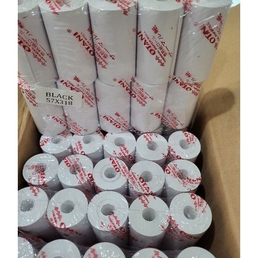 

[♥ I☑WW> Kertas struk kasir thermal paper roll Otani 57x31/30 mm berisi 10 roll- aamanah..