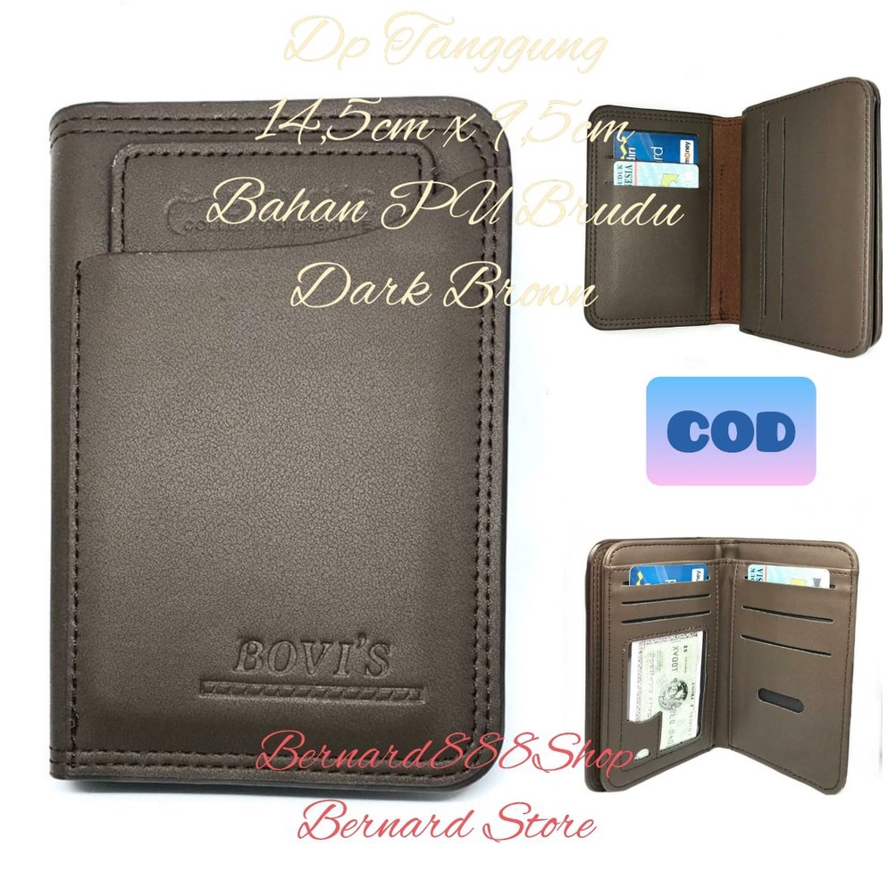 Belanja sekarangQ6c6B Dompet Pria Dompet Laki2 Dompet Ukuran Tanggung Dompet Anak Cabut Bahan PU Blu