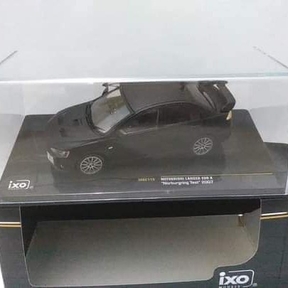 FLASH SALE IXO 1/43 MITSUBISHI LANCER EVO X NURBURGRING TEST 2007. TERLARIS