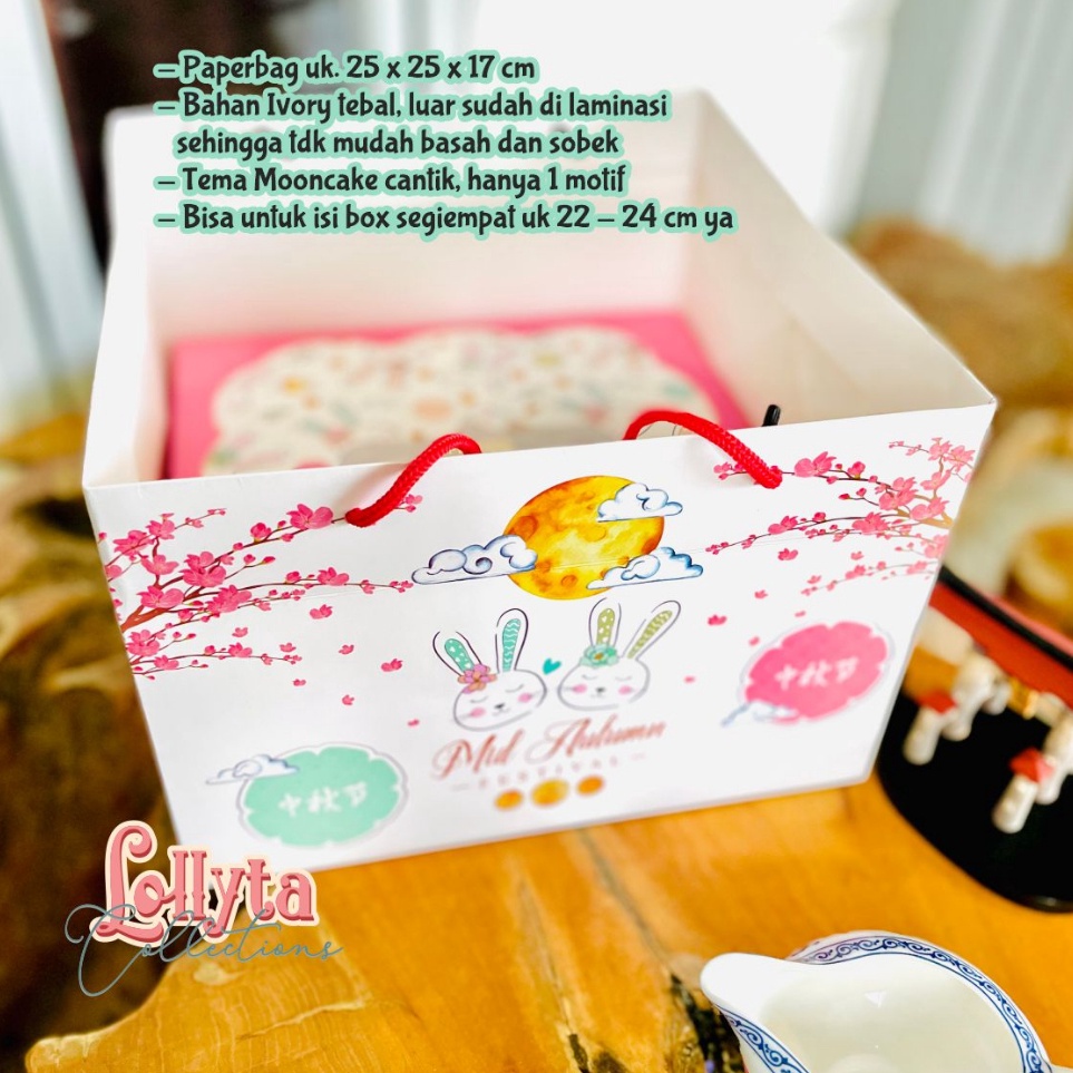 

↓Promo➟ PCQSJ Paperbag Mooncake uk. 25 x 25 x 17 cm Motif Rabbit Pastel E42 Murah Banget