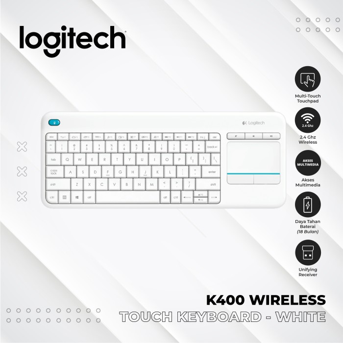 Logitech Wireless Keyboard K400 / K 400 Plus