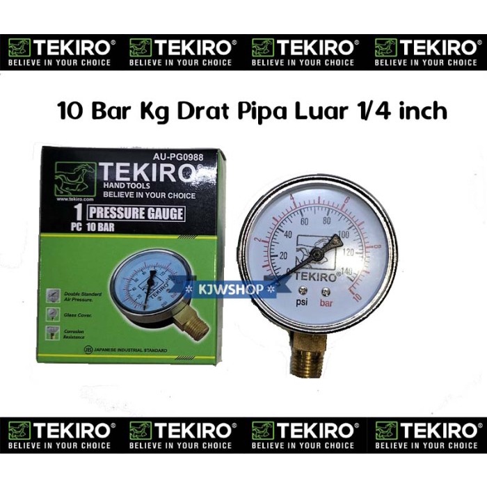 Terlaris Manometer 10 Bar Tekiro