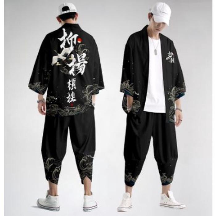 TERLARIS - KIMONO JEPANG SET PRIA SETELAN WANITA S M L XL XXL XXXL 2L 3L 2XL 3XL