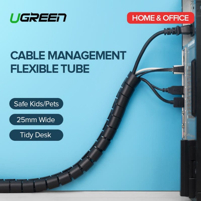 

Terlaris Ugreen Flexible Spiral Organizer Cable 25 Mm - Pengikat Kabel 3M