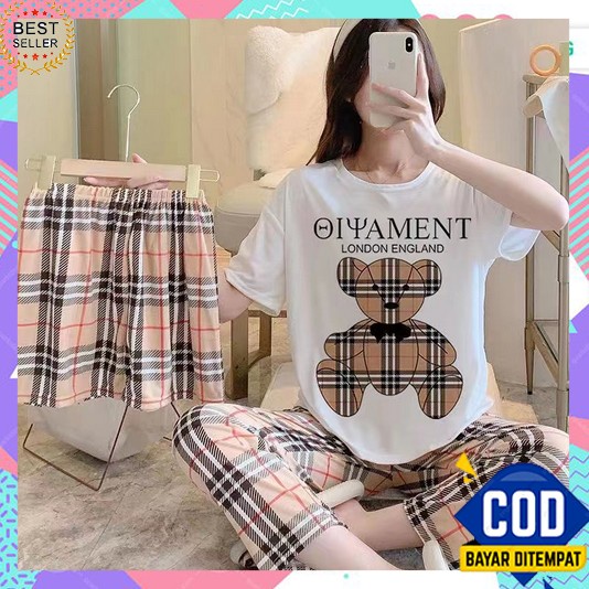 Piyama Wanita Lengan Panjang Dewasa 2023 Pendek Korean Style Kimono Cewek Hot Malam Pakaian Babydoll