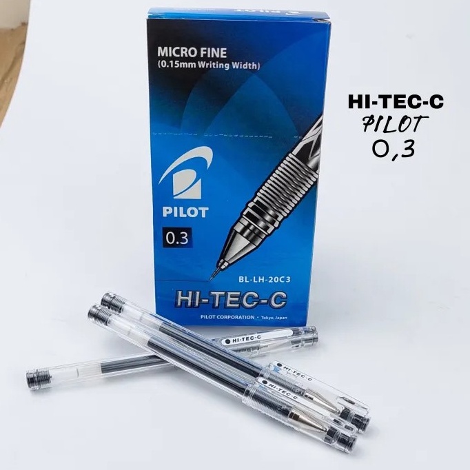 

[CODE BARANG 823SFG] Pulpen HI-TEC-C HITEC PILOT 0.25/0.3/0.4 TRD