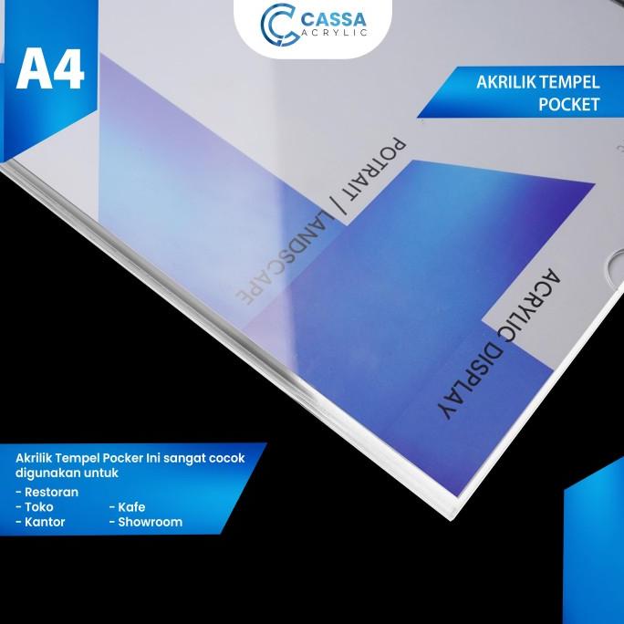 

bir ACRYLIC POCKET FRAME / AKRILIK THICKER / AKRILIK BROSUR A4