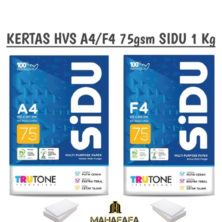 

[CODE BARANG 214ARW] KERTAS A4/F4 75GSM 1 KG SIDU Sinar Dunia RZD