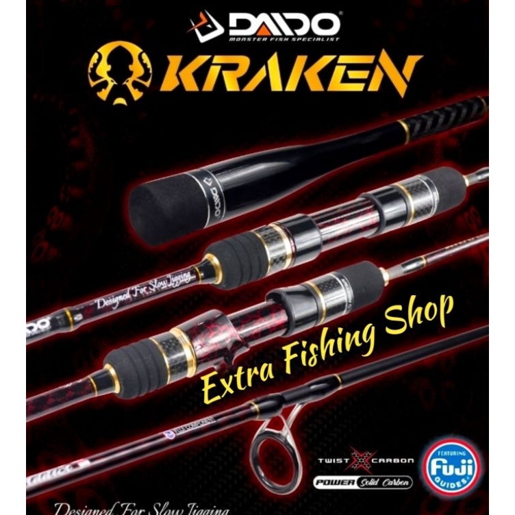 ➼ Joran Daido Kraken Light Jig 1.80m || Ready Spin dan OverHead s Special Edition ★★★.