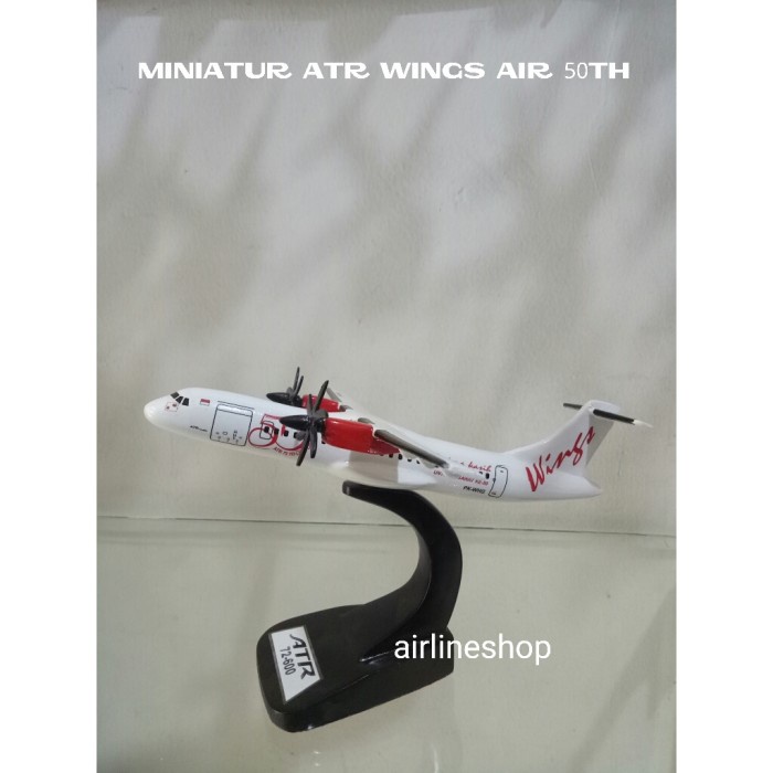 DISKON SPESIAL MINIATUR PESAWAT WINGS AIR 50TH TERBARU