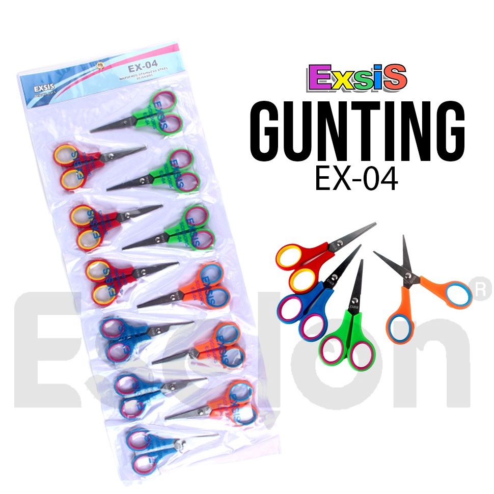 

[CODE BARANG 964SDG] 12pcs Gunting / 1 renteng gunting PASTEL / Gunting PASTEL Exsis EX04 EX05 EX06 Paradise