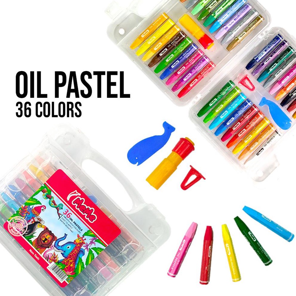 

[XHH ☑☀] Crayon MeMe 36 warna / Oil pastel MeMe / Crayon / Crayon MeMe 36 warna / siap.dikirim.!!