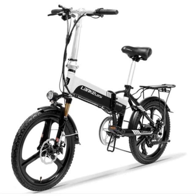 Sepeda Lipat Lankeleisi Elektrik G300 Electric Listrik Sama G660 Putih