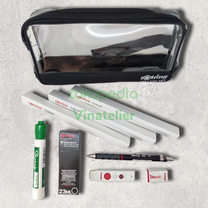 

ROTRING RAPIDO ISOGRAPH COLLEGE SET [ 0.1 / 0.3 / 0.5 ] ECO PACK