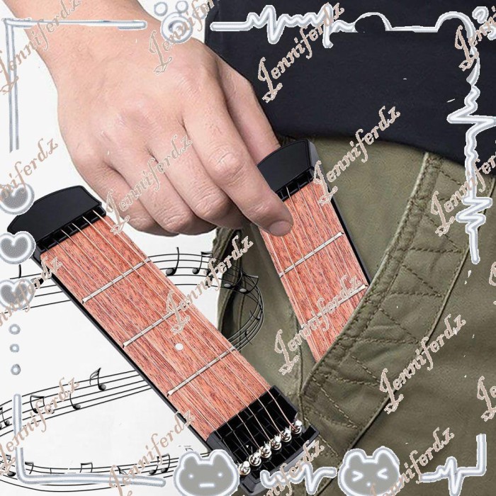 DISKON SPESIAL JENNIFERDZ POCKET GITAR SAKU MENGAJAR PRAKTIKUM AKSESORIS TRAINER ALAT TERLARIS