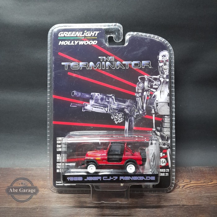 PROMO GREENLIGHT HOLLYWOOD TERMINATOR JEEP CJ7 RENEGADE TERBARU
