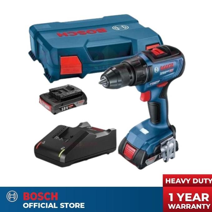 Bosch Gsr 18V-50 - Mesin Bor Baterai Cordless Drill Brushless