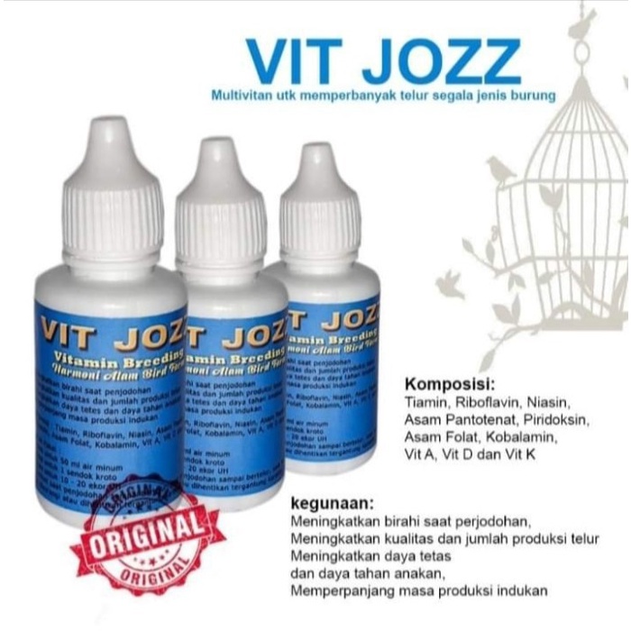 VIT JOSS VIT JOZZ VITAMIN BREEDING/TERNAK MURAI HARMONI ALAM 30 ML