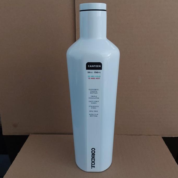 CORKCICLE TUMBLER CANTEEN 25 OZ DIPPED MODERNIST WHITE PUTIH NEW MEGARAHMA6